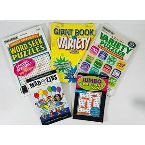 Puzzle Magazines Word Seek Word Find Crossword Logic Sudoku Mad Libs Variety & M